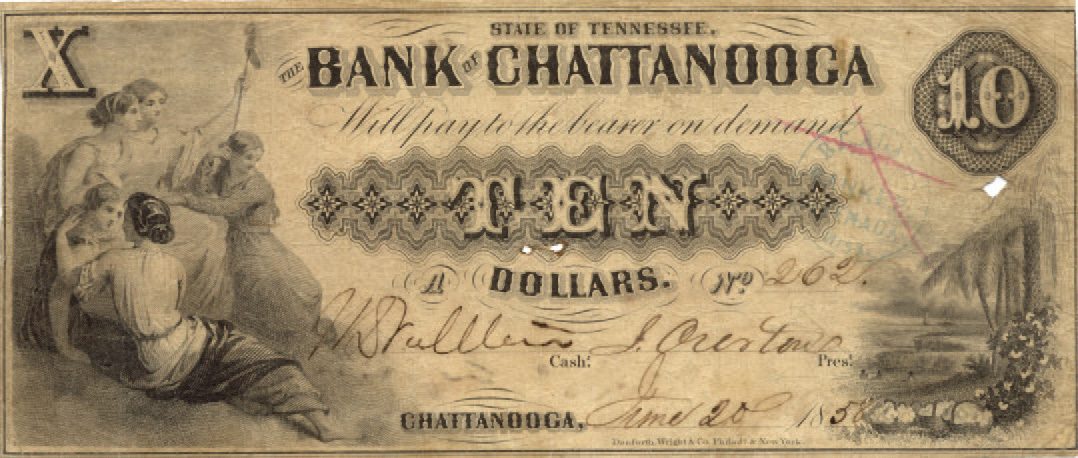 Bk Chattanooga $10 proof